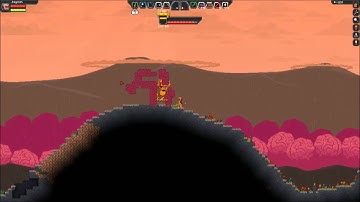 Starbound - How to kill the robot boss - Easy Way