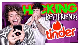 HIJACKING BESTFRIEND'S TINDER (FINDING HIM A GF)