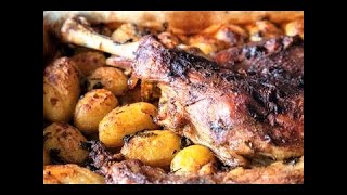 Oven baked lamb shoulder with potatoes !!