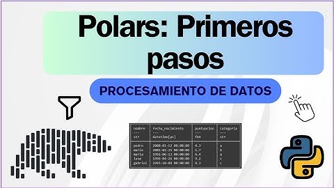 Como crear, guardar y cargar un DataFrame con POLARS  (Python)