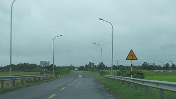 Đường từ Long Xuyên đi Châu Đốc tháng 09.2020