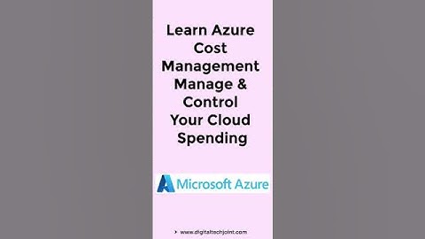 Azure Cost Management Tutorial