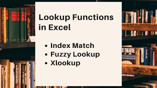 Lookup Functions in Excel Part 2- Live