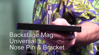 Mounting a Backstage Magliner Nose Pin and Bracket to Video Cart