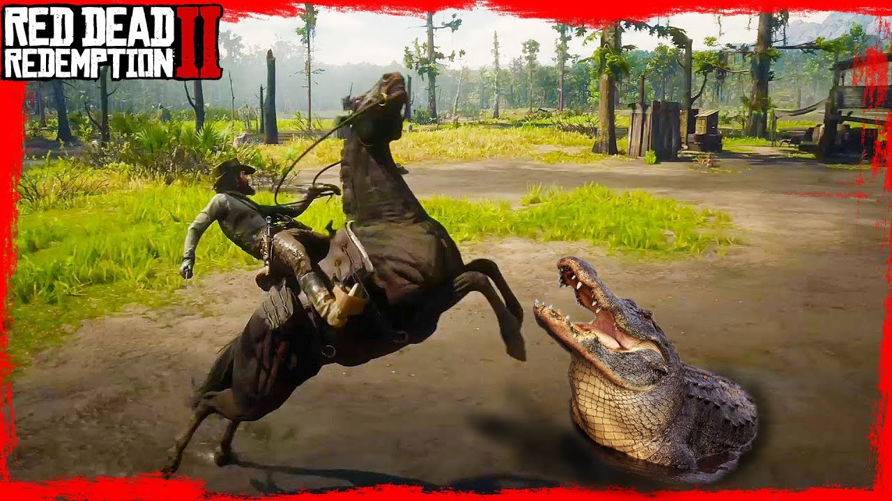 Alligator vs Horse in Red dead redemption 2 Gameplay 🤠🤠🤠 - YouTube