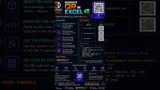 🤯 Generate QR Codes in Excel in 30 Seconds 🚀 | Excel Trick You Must Know