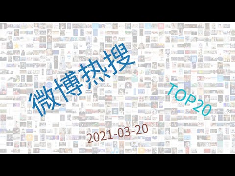 Trending topics on Weibo, week of 03-20-2021