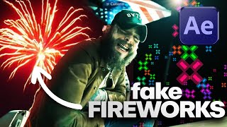 How to add FAKE Fireworks to Sky (like POST MALONE) | After Effects Tutorial