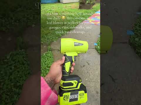 Cordless leaf blower is the best outside cleaning tool #cleaninghacks #cleanhome