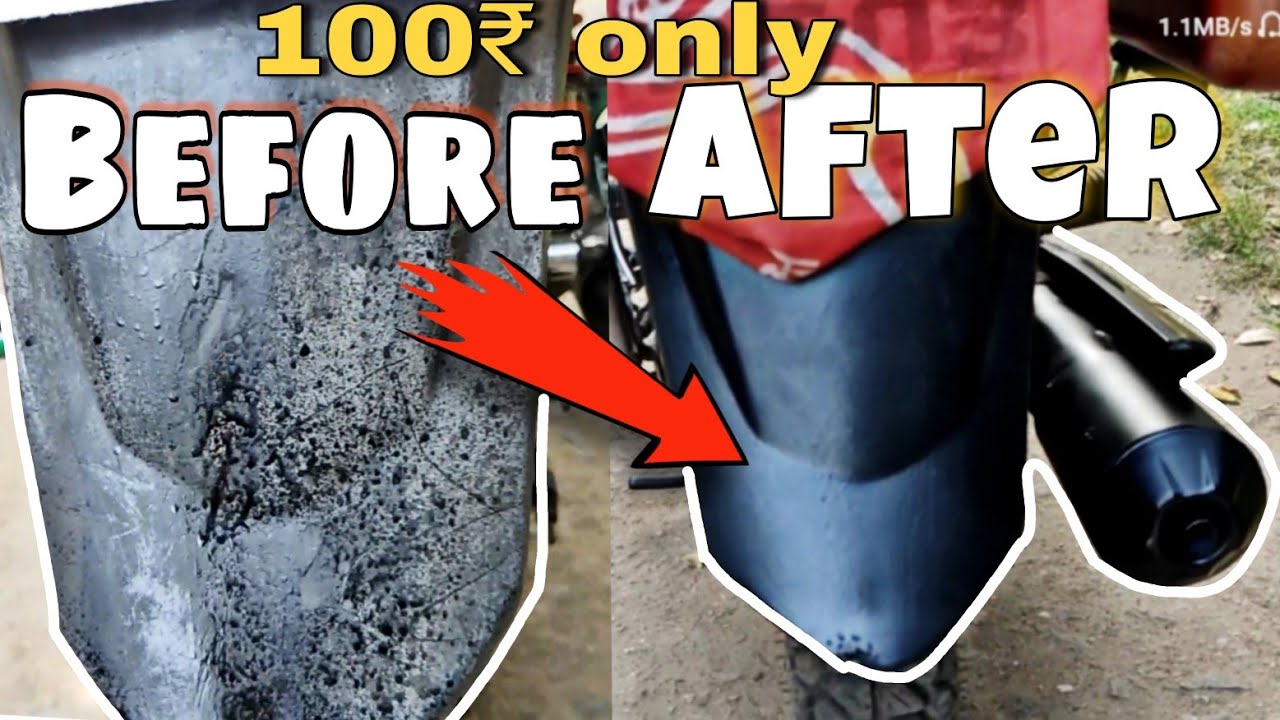 Renew Your Bike In just 100₹ how to spray paint bike at home/Passion Pro Modification Part1