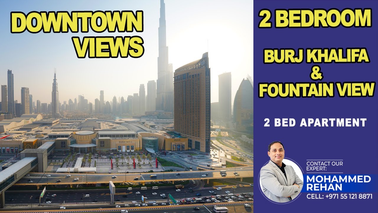 07 Layout | 2-Bedroom | Downtown Views, Connected with Dubai Mall | Touring Luxury Dubai Villas