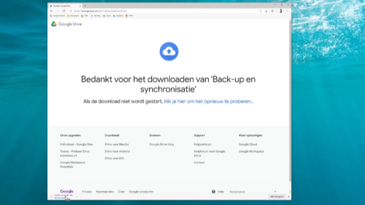  New  Google Drive Backup \u0026 Sync installeren op Windows