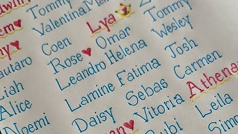 Handwriting name 07/11 #handwriting #calligraphy #lettering #drawing #satisfying #relaxing #art