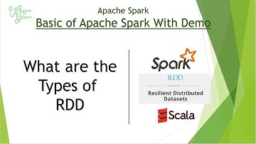 Basics of Apache Spark | What are Types of RDD | Spark with Scala | Learntospark