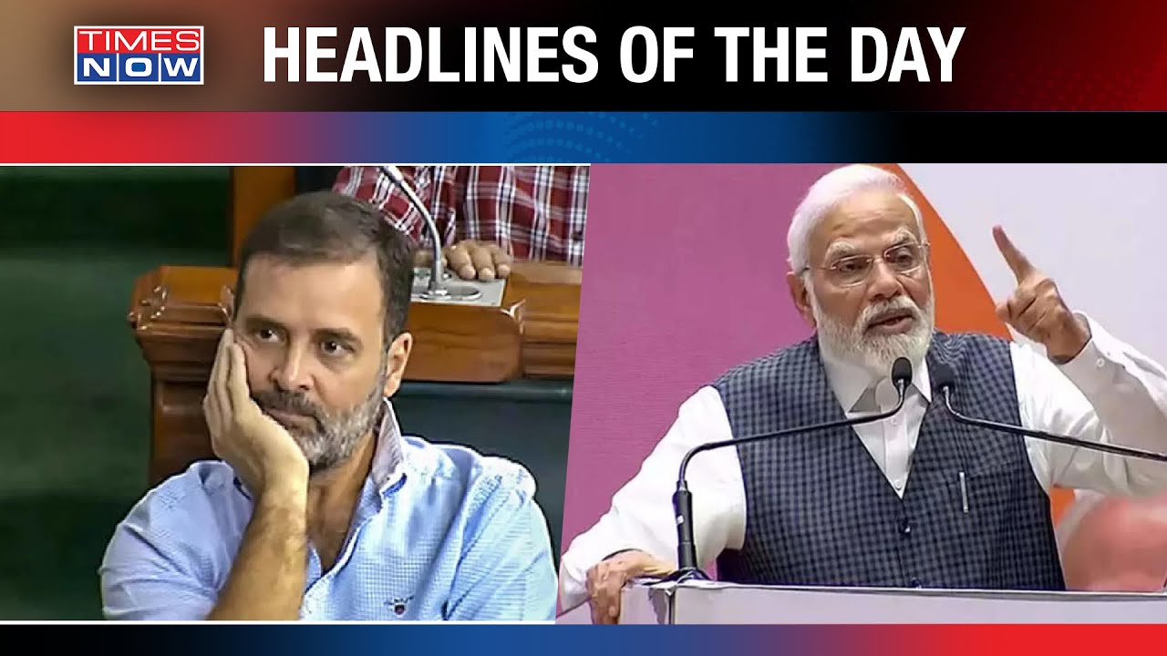 BJP Revives ‘Quit INDIA’ Movement; Day 2 Of No-Trust Vote In Parl; Cong Visits Nuh | Top Headlines