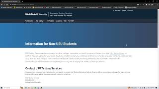 USU Testing Center Instructions