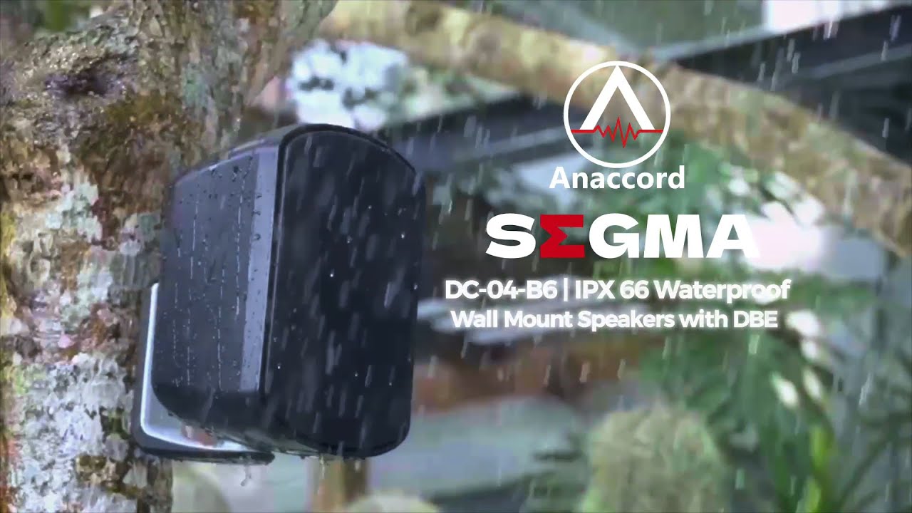 SIGMA DC-04-B6 | IPX66 Waterprooof Wall Mount Speaker with DBE (Patented)Direct Front Bass Design