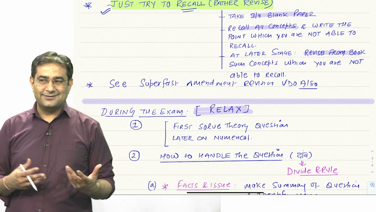 CA FINAL IDT -How to Prepare - Before and During EXAM | CA Coaching Classes In Delhi