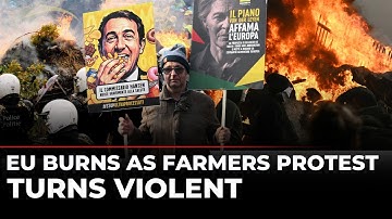 🔴 LIVE: EU Farmers Clash with Police in Brussels Protest | Mercosur Deal | EU Farm Policy | Latest