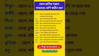 কোন রাশির সন্তান সবচেয়ে বেশি কঠিন হয়? #zodiac #zodiacsigns #astrology #horoscope #tarot