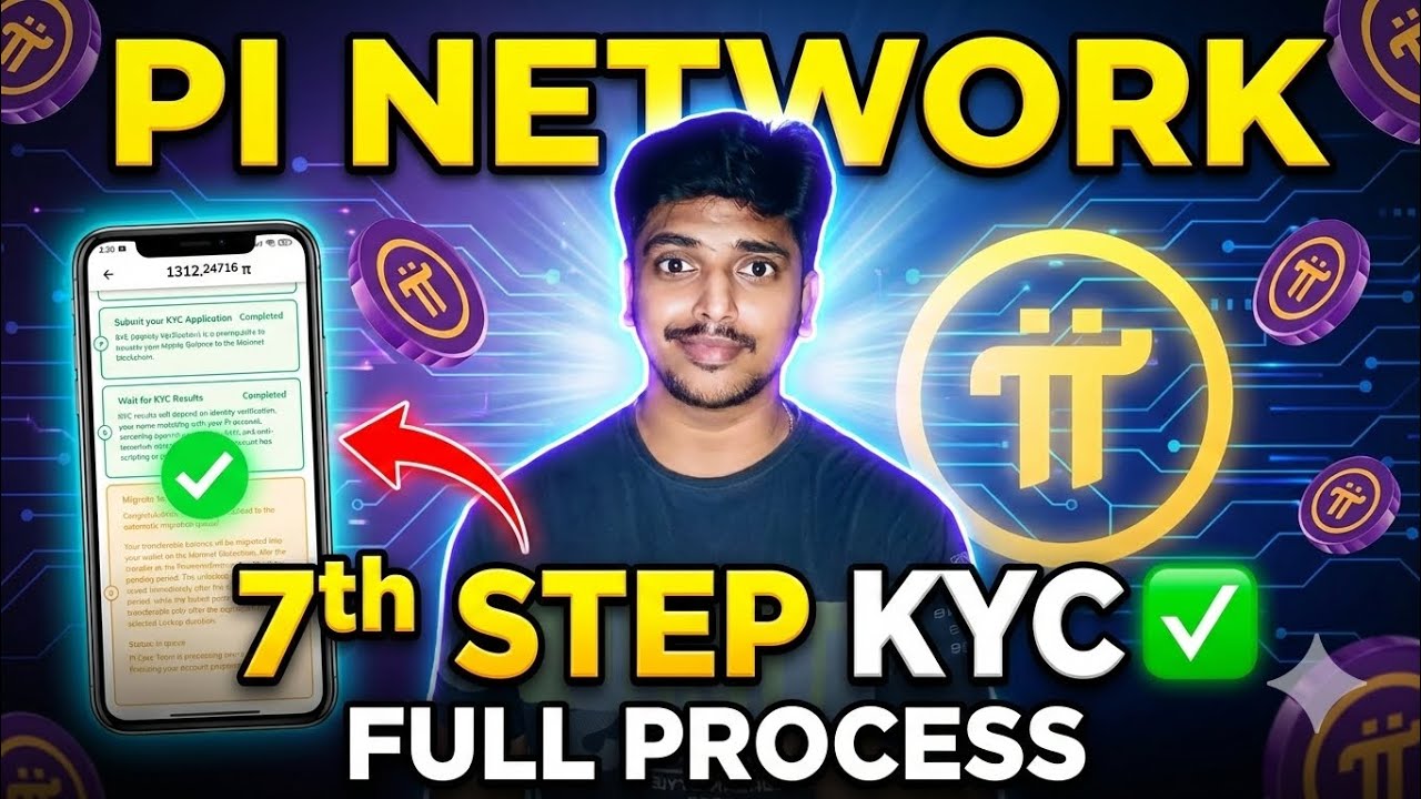 Pi network 7th step KYC full process telugu 2026 how to join pinetwork  final kyc how to mining pi