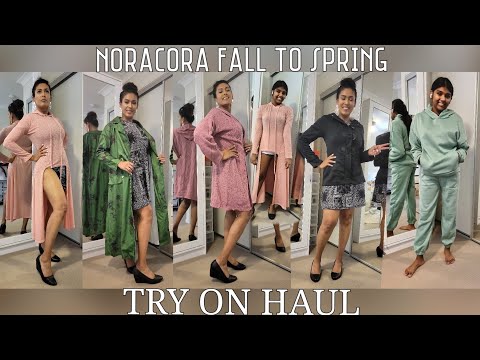 NORACORA FALL to SPRING TRY ON HAUL 2022 | Affordable High-end Clothes