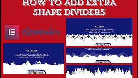 How to add Shape divider  extra option in elementor | add shape divider various options | Creative