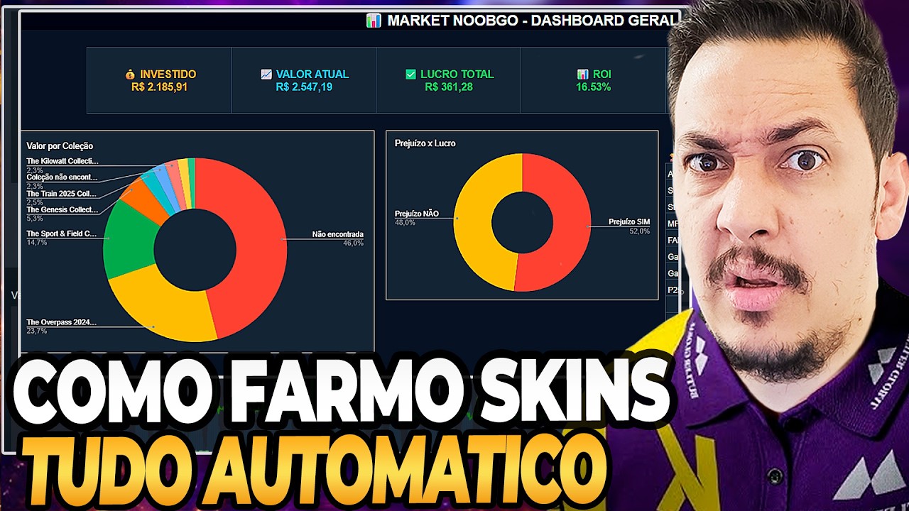 COMO FARMAR SKINS AUTOMATICO COM API #canalnoobgo #skinscs2 - YouTube