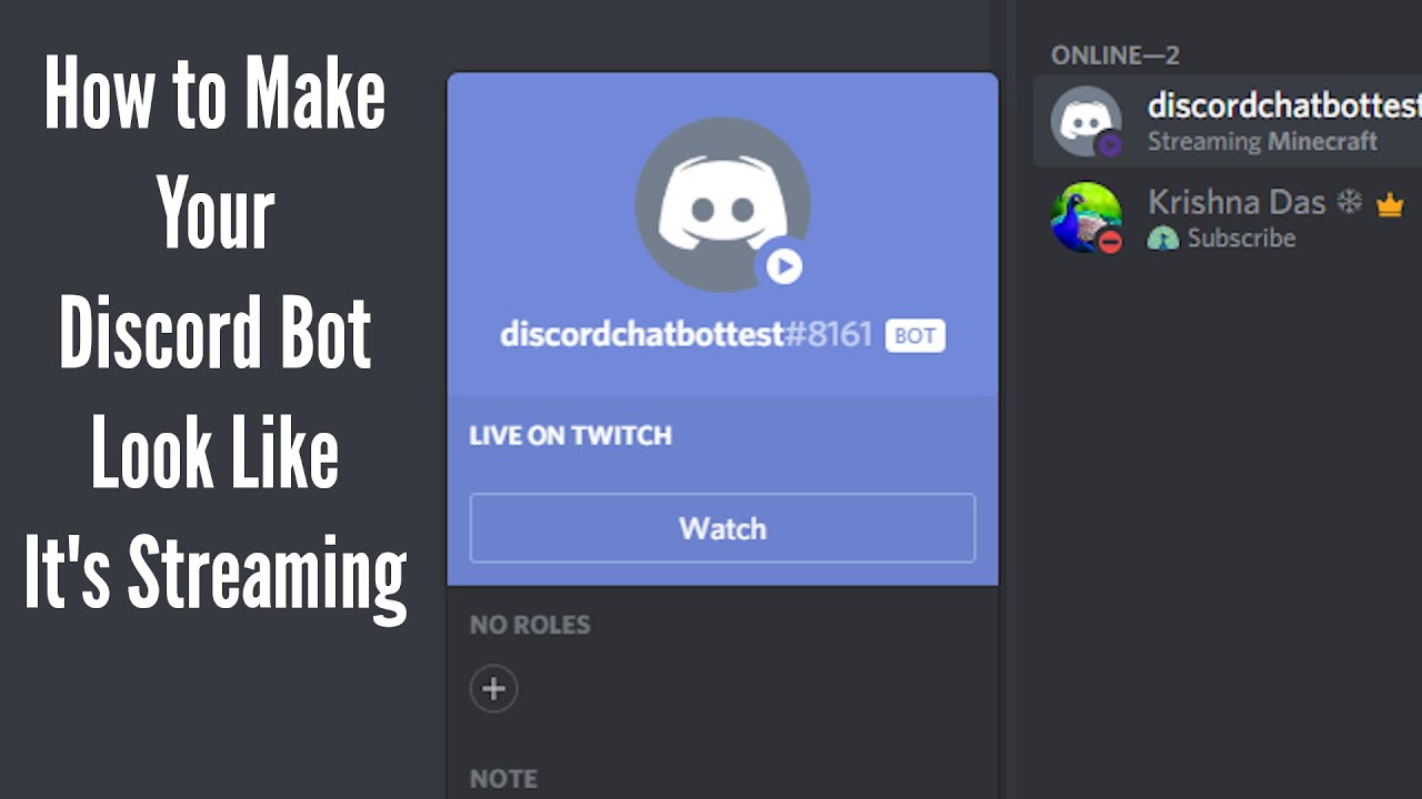 Discord Py Rewrite How To Change Your Bot S Status To Streaming Make Bot Look Like It Is Streaming Youtube