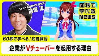 タレントの代わりに Ｖチューバーが企業の広告塔として活躍！？【60秒で学べるNews】（2022年12月30日）