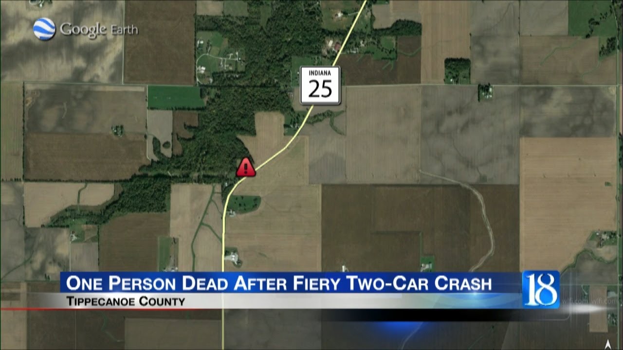One person dead after fiery two-car crash - YouTube