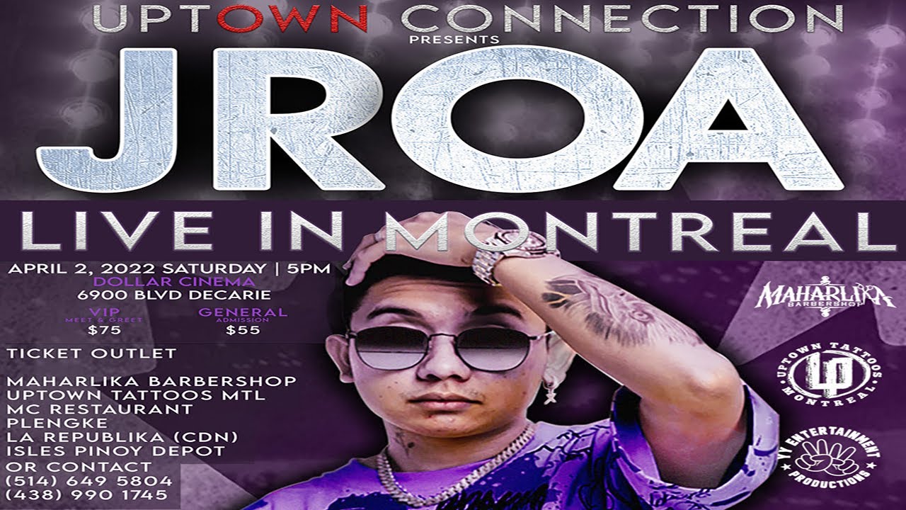 Jroa Rapper JROA in Montreal concert | Uptown Connection @jroaraina472 - YouTube