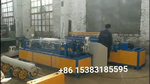 3m/2.5m width knuckle and twisted egde full automatic chain link fencing machine
