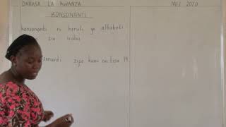 KISWAHILI KIPINDI CHA TATU DARASA LA KWANZA