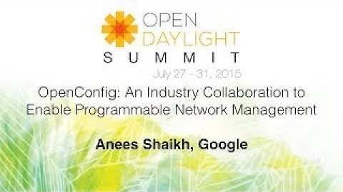 OpenConfig: An Industry Collaboration to Enable Programmable Network Management