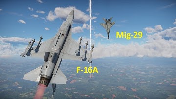 Mig29 versus f16 dogfight