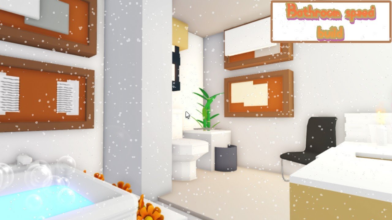 Bathroom Speed build idea [] Roblox Adopt me Speed build YouTube