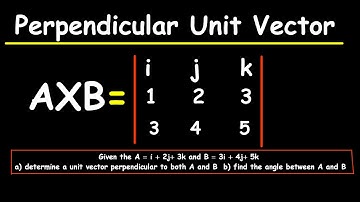 Find unit vector perpendicular to two vectors