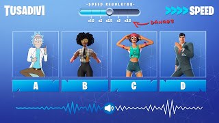 GUESS THE FORTNITE DANCE IN HIGH SPEED #2 | tusadivi