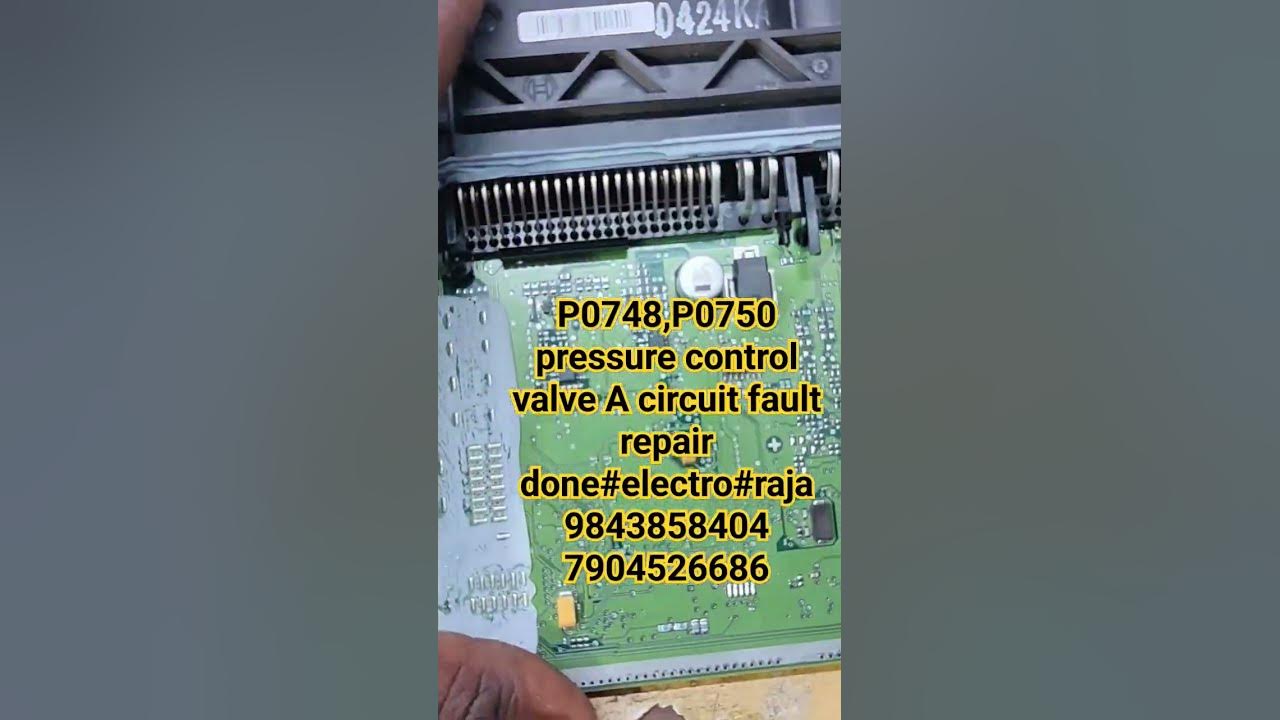 p0748, p0750 pressure control solenoid valve A circuit fault ecm repair