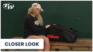 A closer look at the Wilson Super Tour Clash v3 6 Pack Tennis Racquet Bag updated for 2025