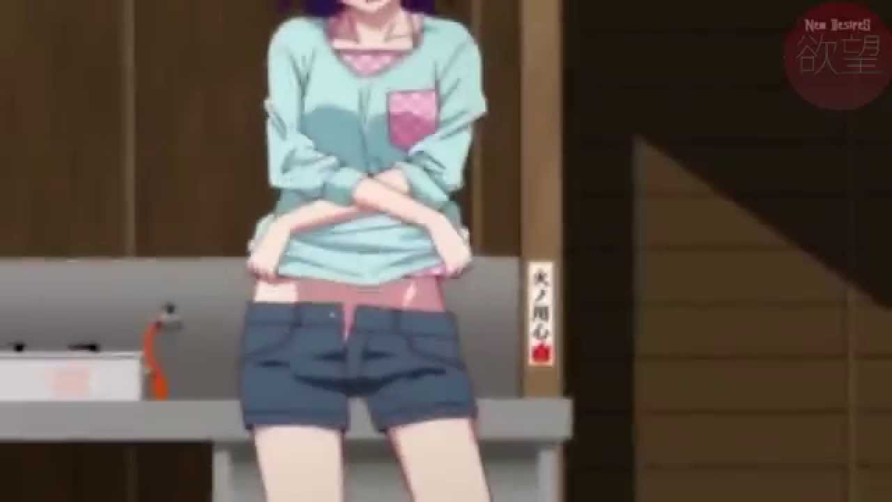Anime girl undressing