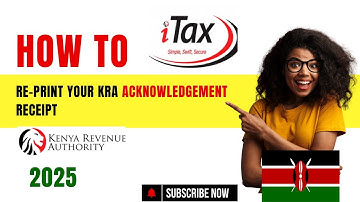 How To Reprint KRA Acknowledgement Receipt Using KRA iTax Portal #krareturns