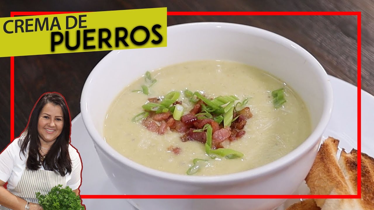 CREMA DE AJO PORRO   con papa 🥔 exquisita