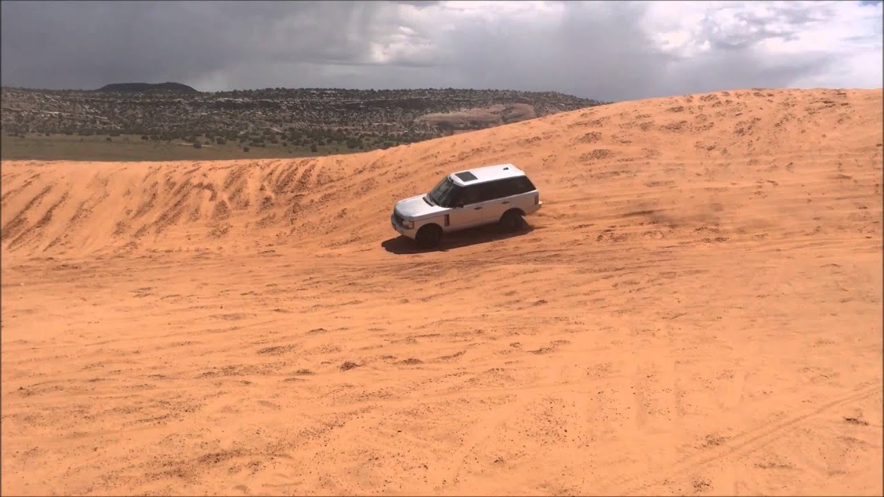 Range Rover playing on Sand Dunes - Moab - YouTube
