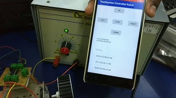 Touch screen Control Robot  #extc #project #team #robotics