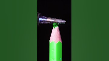 Melt The Pencil With a Pyrography Pen #closeup #asmr #satisfying #macro #shorts