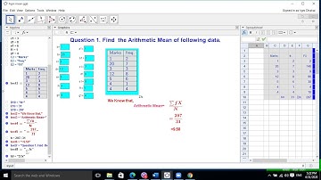Dynamic Solution of Arithmetic Mean using Geogebra[ Presented by Agni Dhakal ]