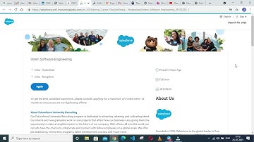 Salesforce Hiring  2022 Batch Students As Software Engineer Intern | B.E/B.TECH Eligible Apply Now