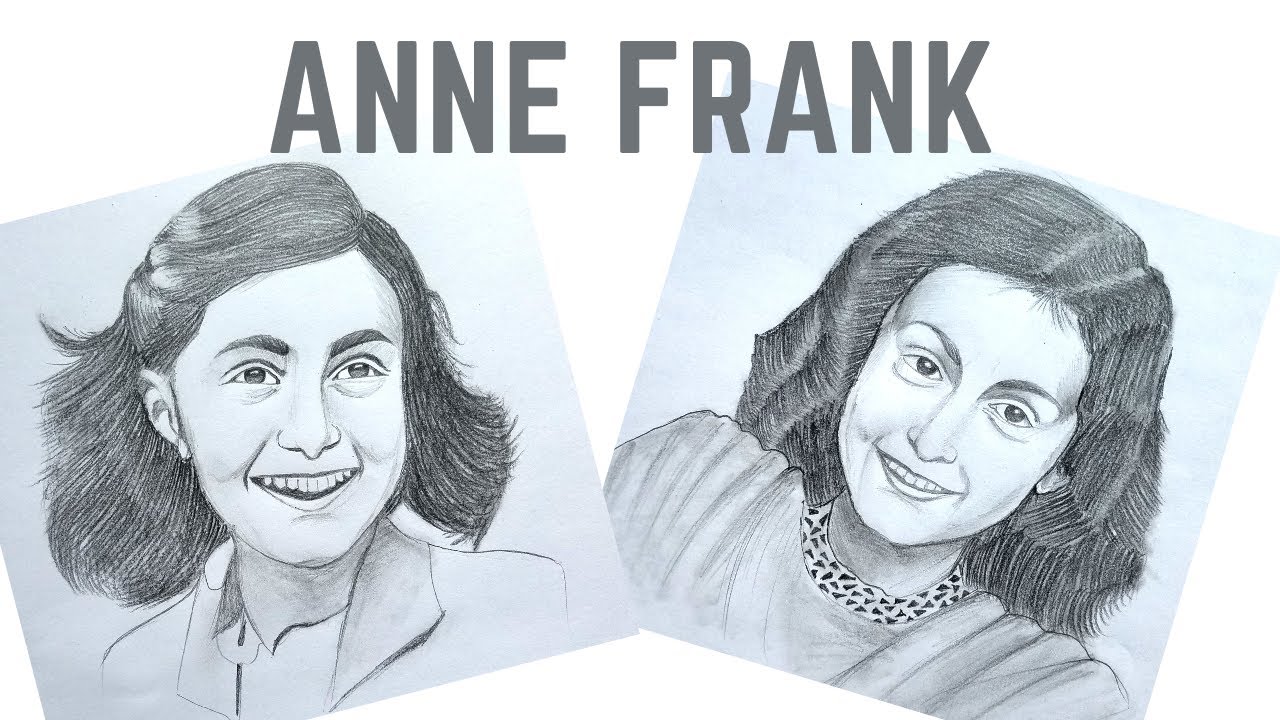 Drawing Anne Frank | Sketching And Shading Anne Frank- The German Diarist #Lipsitaart